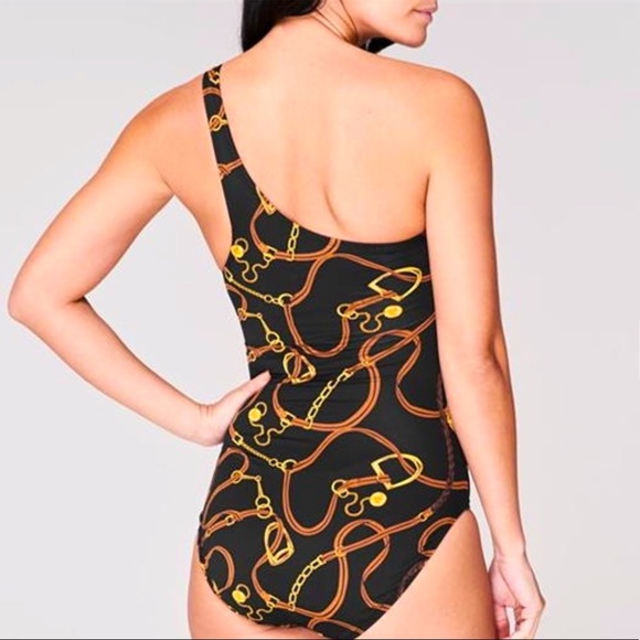 RALPH LAUREN Black Equestrian Horse Swimsuit NEW! - Picture 4 of 9